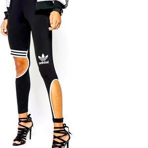 RARE Adidas Rita Ora Trapeze Cut out Leggings